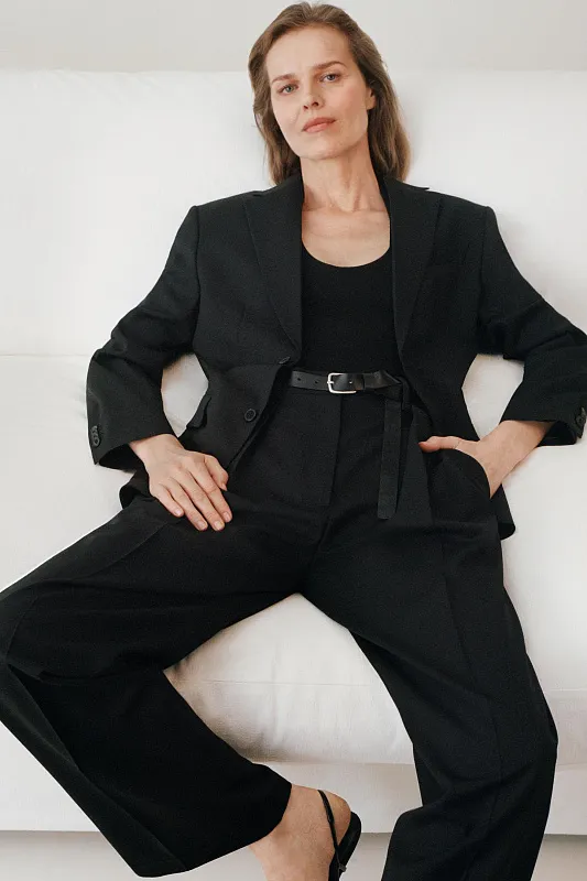 Пиджак oversize из смесовой шерсти ZARA   Пиджак oversize из смесовой шерсти ZARA