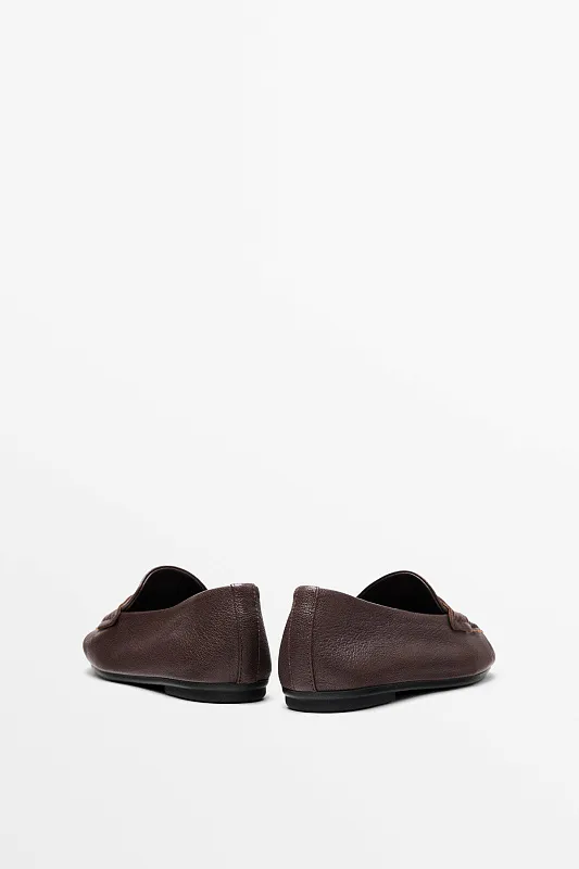 Мокасины с деталями лоферов MASSIMO DUTTI   Мокасины с деталями лоферов MASSIMO DUTTI