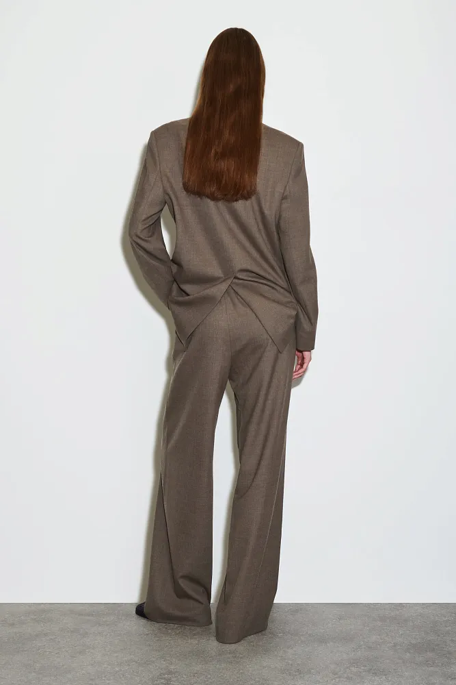 Широкие брюки из смесовой шерсти COS