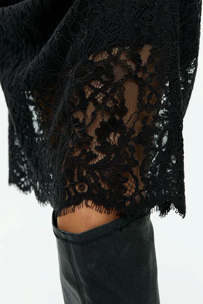 Кружевная юбка миди ARKET