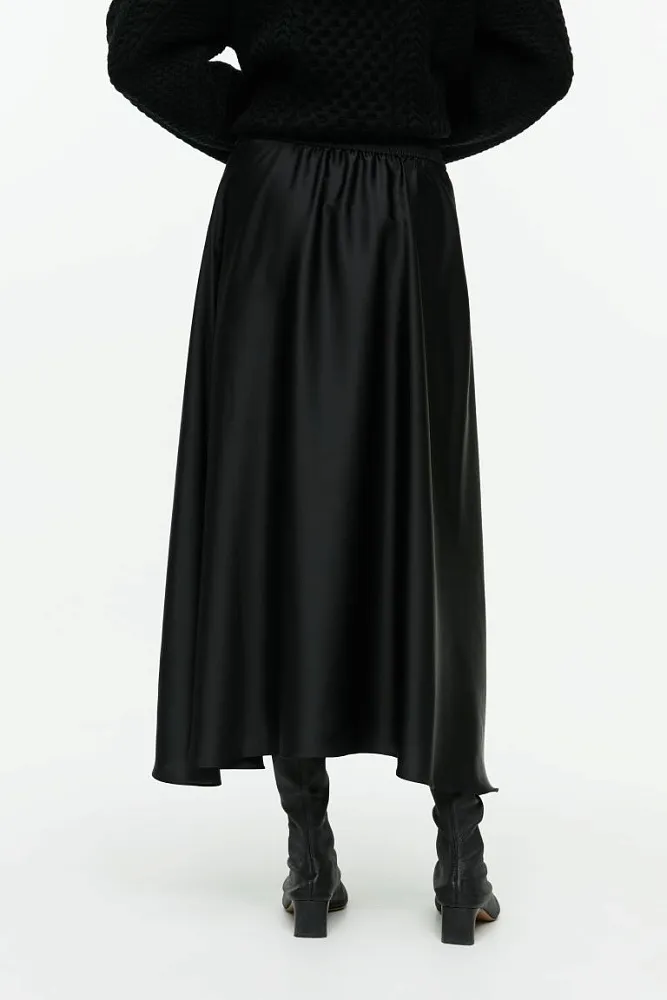 Атласная юбка миди ARKET