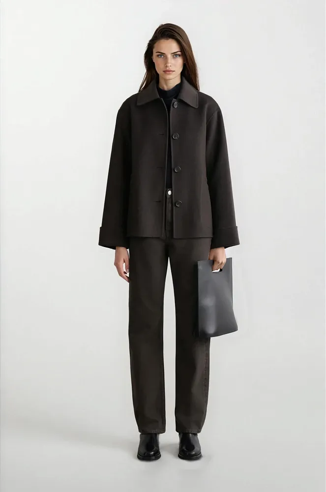 Двусторонний шерстяной жакет