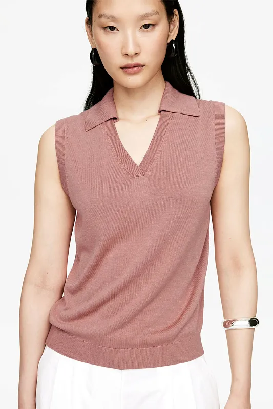 Вязаный жилет с V-образным вырезом ARKET Вязаный жилет с V-образным вырезом ARKET