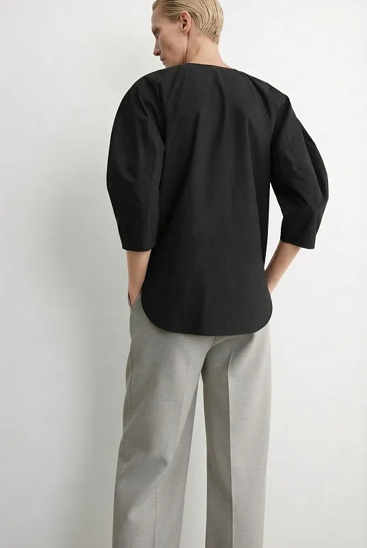 Скульптурная блуза из хлопка-поплина Pima COS Скульптурная блуза из хлопка-поплина Pima COS