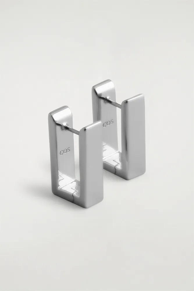 Прямоугольные серьги-кольца COS