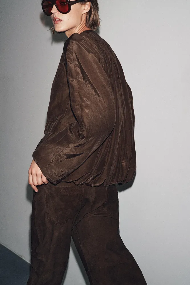 Стеганая куртка с карманами ZARA