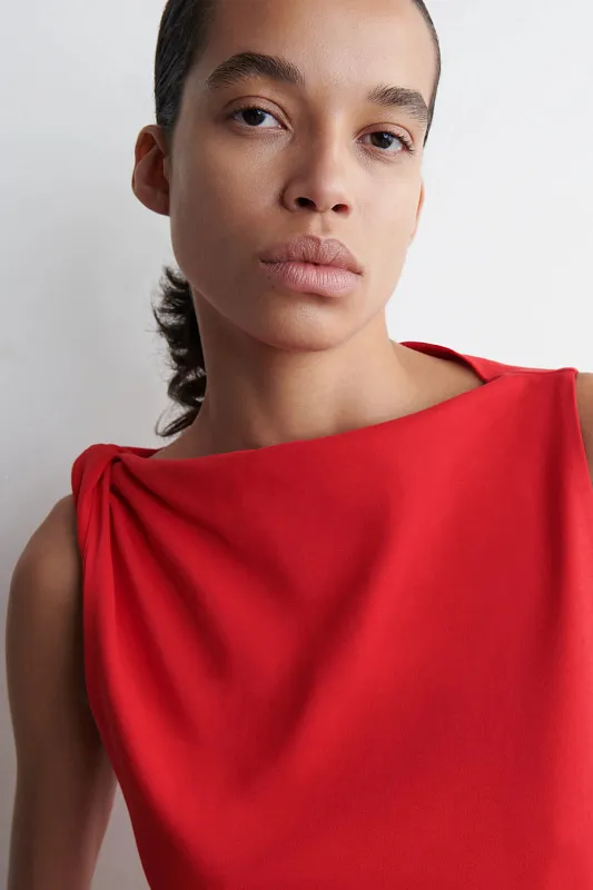 Хлопковый топ с кручеными деталями COS Хлопковый топ с кручеными деталями COS