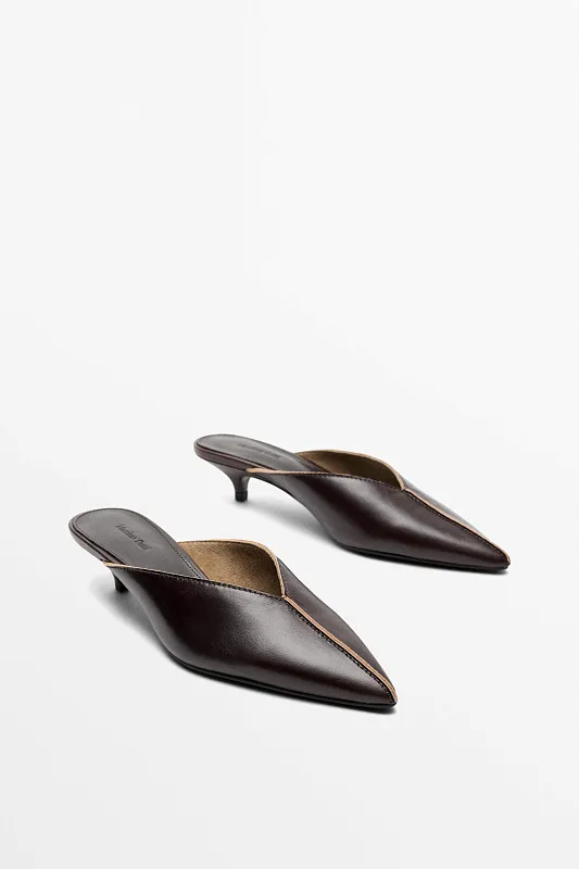 Мюли на каблуке MASSIMO DUTTI Мюли на каблуке MASSIMO DUTTI