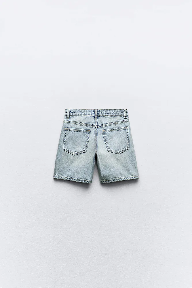 Джинсовые шорты-бермуды ZARA