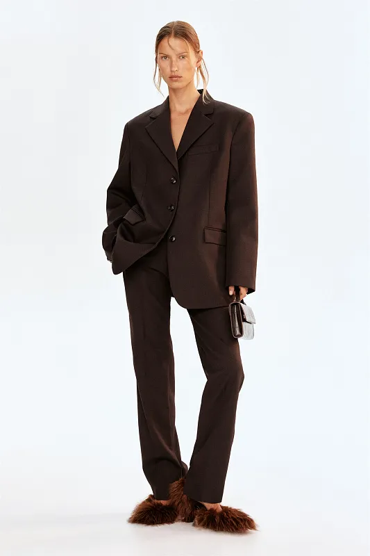 Брюки из смесовой шерсти