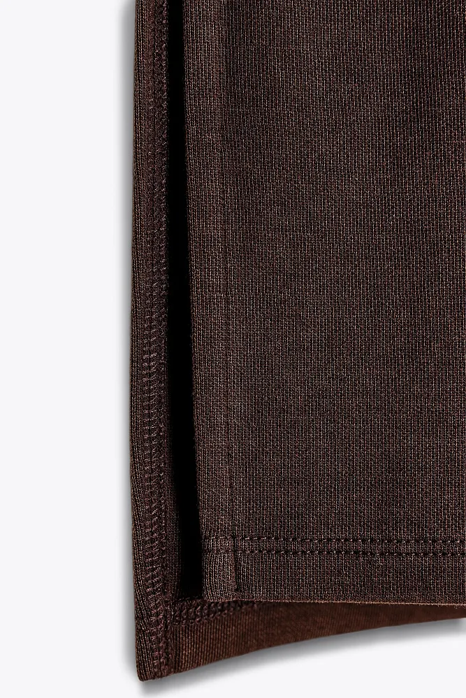 Футболка из интерлока с эффектом потертости ZARA