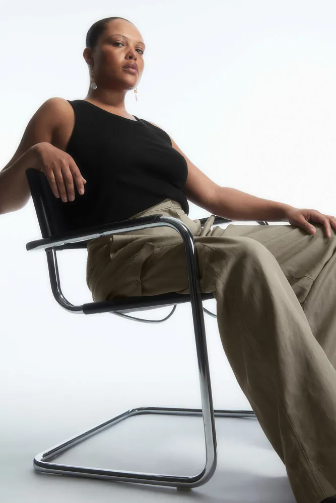 Майка в рубчик COS