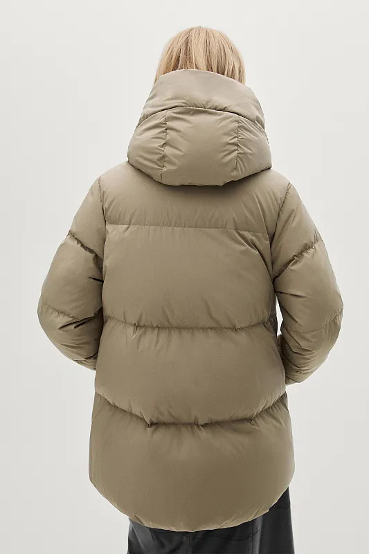 Пуховик из технологичной ткани MASSIMO DUTTI   Пуховик из технологичной ткани MASSIMO DUTTI