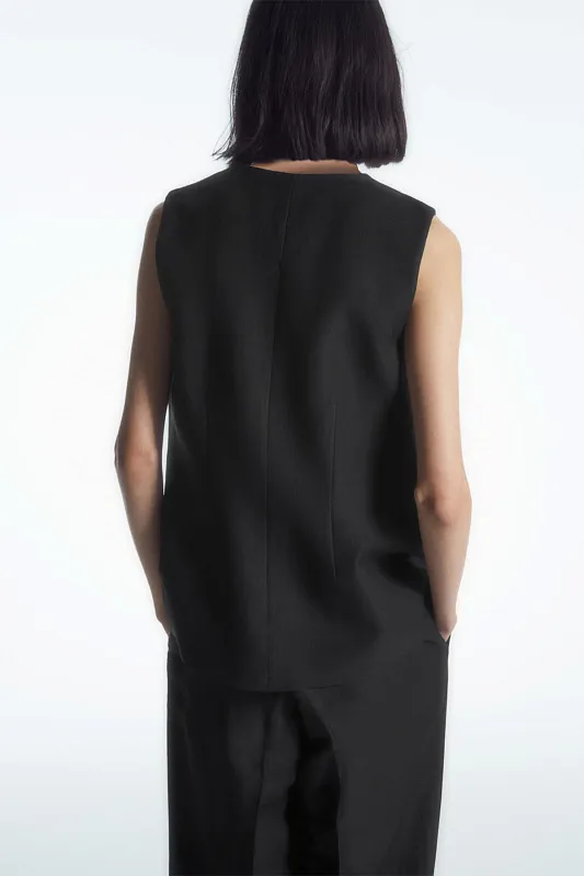 Длинный льняной жилет COS Длинный льняной жилет COS