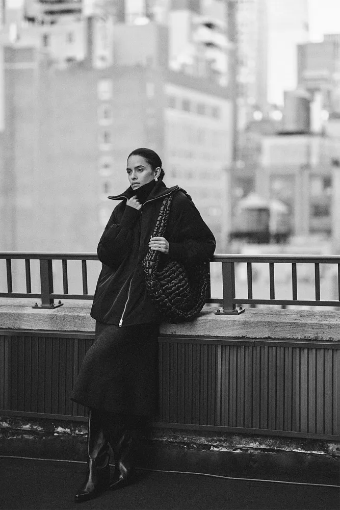 Куртка с ребристым воротником COS