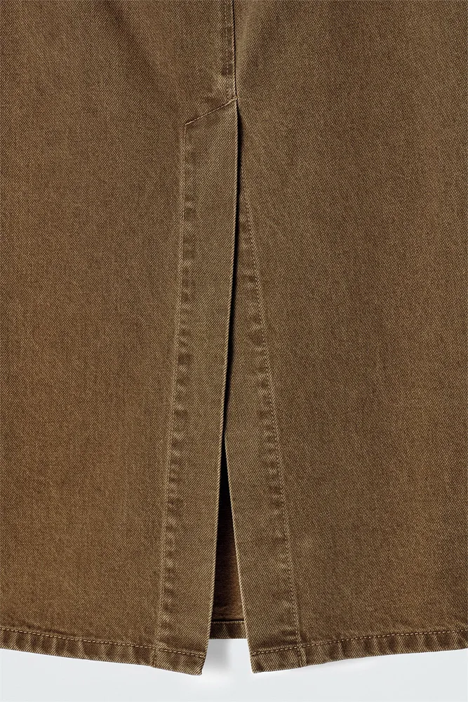 Прямая джинсовая юбка-миди COS