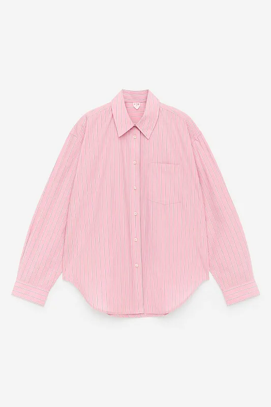 Рубашка oversize из хлопка ARKET Рубашка oversize из хлопка ARKET