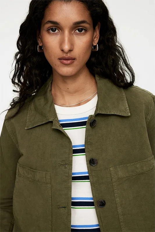 Верхняя рубашка из льняной смеси ARKET Верхняя рубашка из льняной смеси ARKET