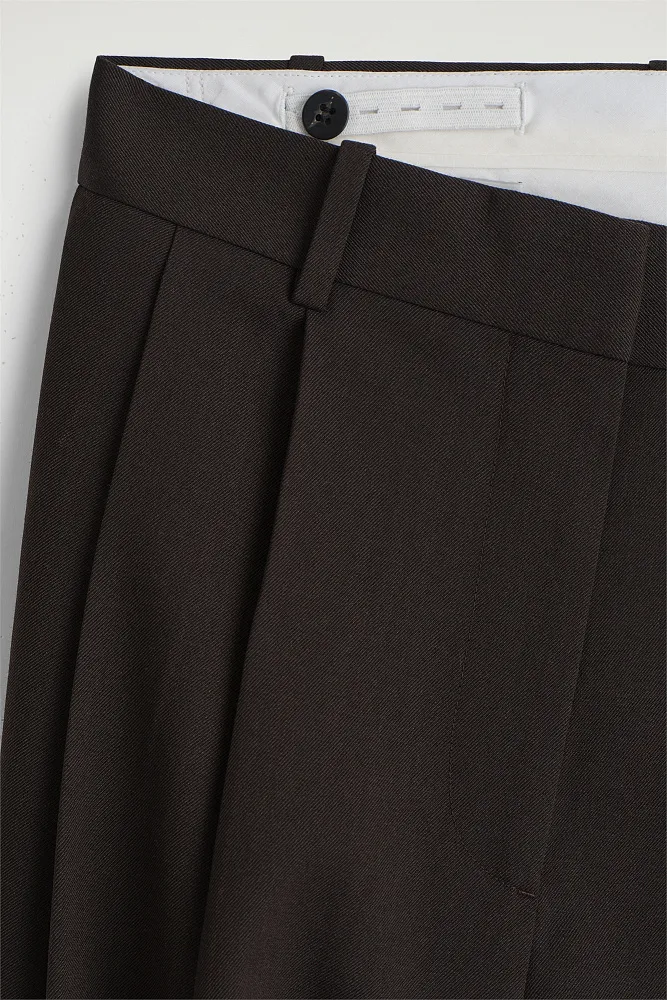 Широкие брюки из твила COS