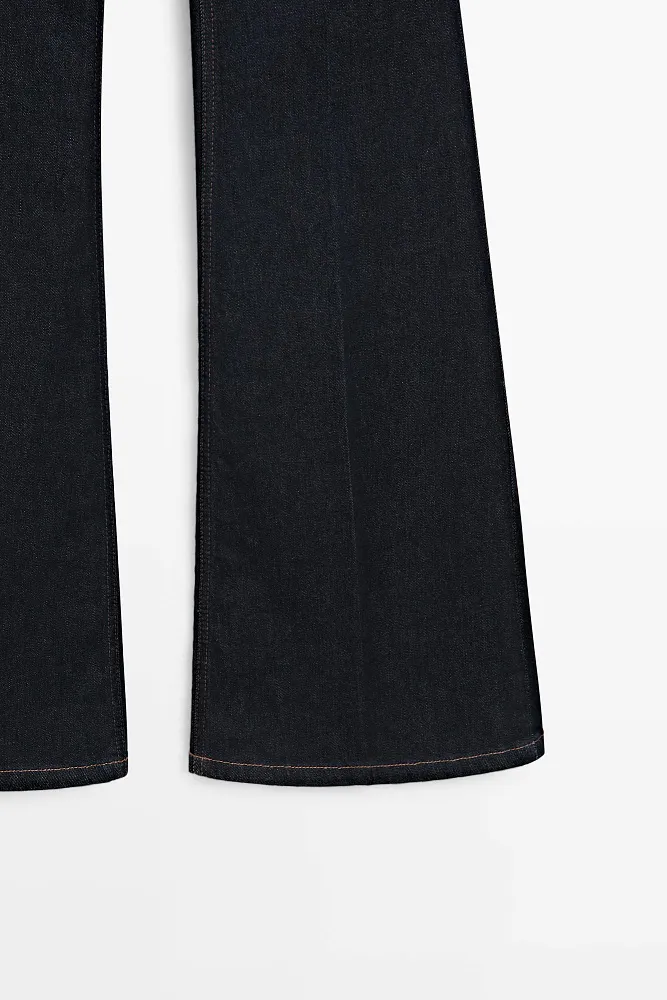 Джинсы Skinny flare с высокой посадкой MASSIMO DUTTI