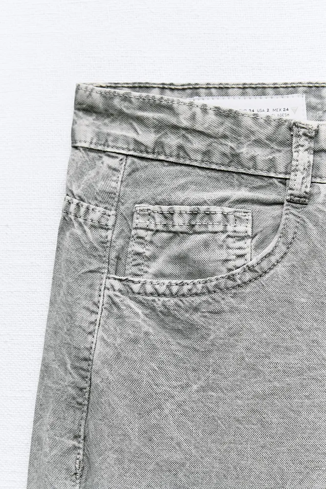 Струящиеся джинсовые брюки ZARA