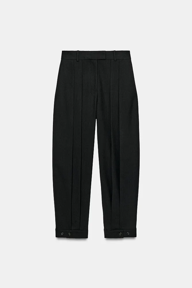 Широкие брюки с защипами ZARA