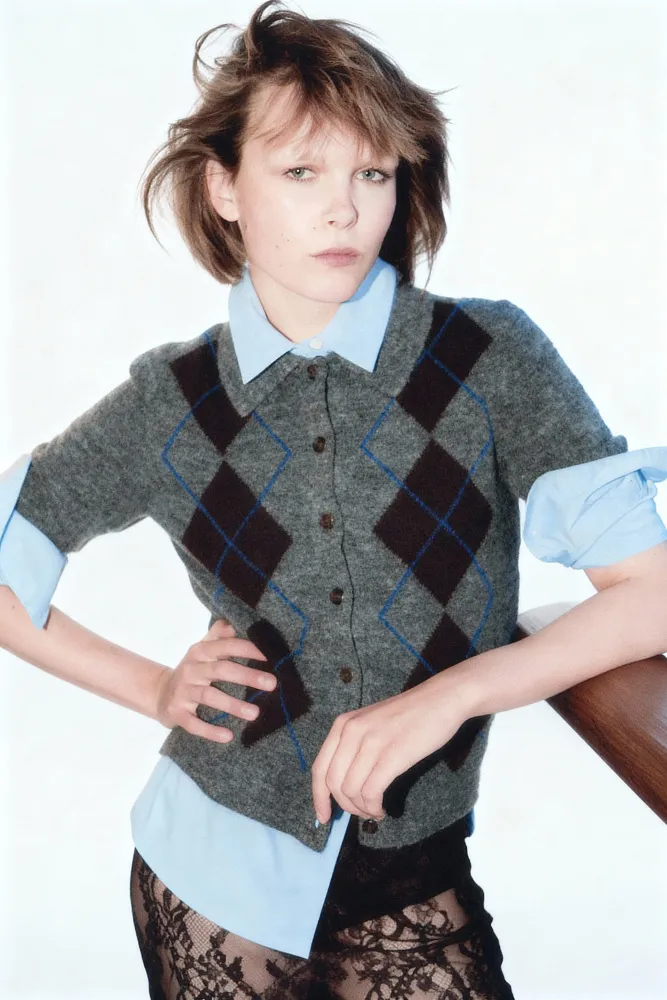 Кардиган с воротником Кардиган с воротником