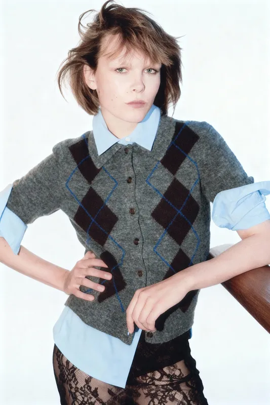 Кардиган с воротником