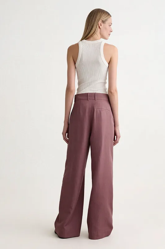 Широкие льняные брюки COS Широкие льняные брюки COS