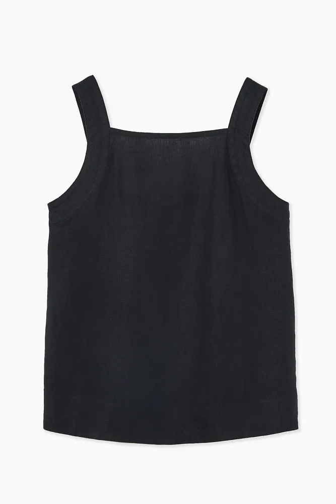 Льняной топ с завязками на спине COS