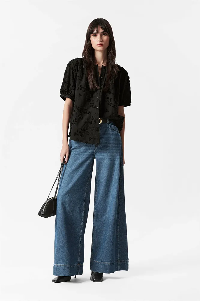 Блуза свободного кроя с рукавами-фонариками & OTHER STORIES