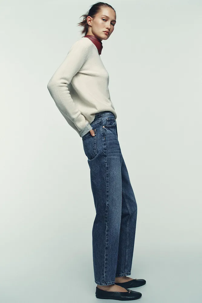 Джинсы Z1975 с высокой посадкой ZARA