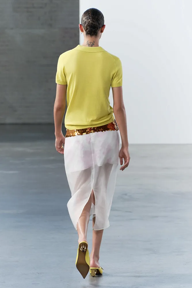 Трикотажная рубашка-поло ZARA