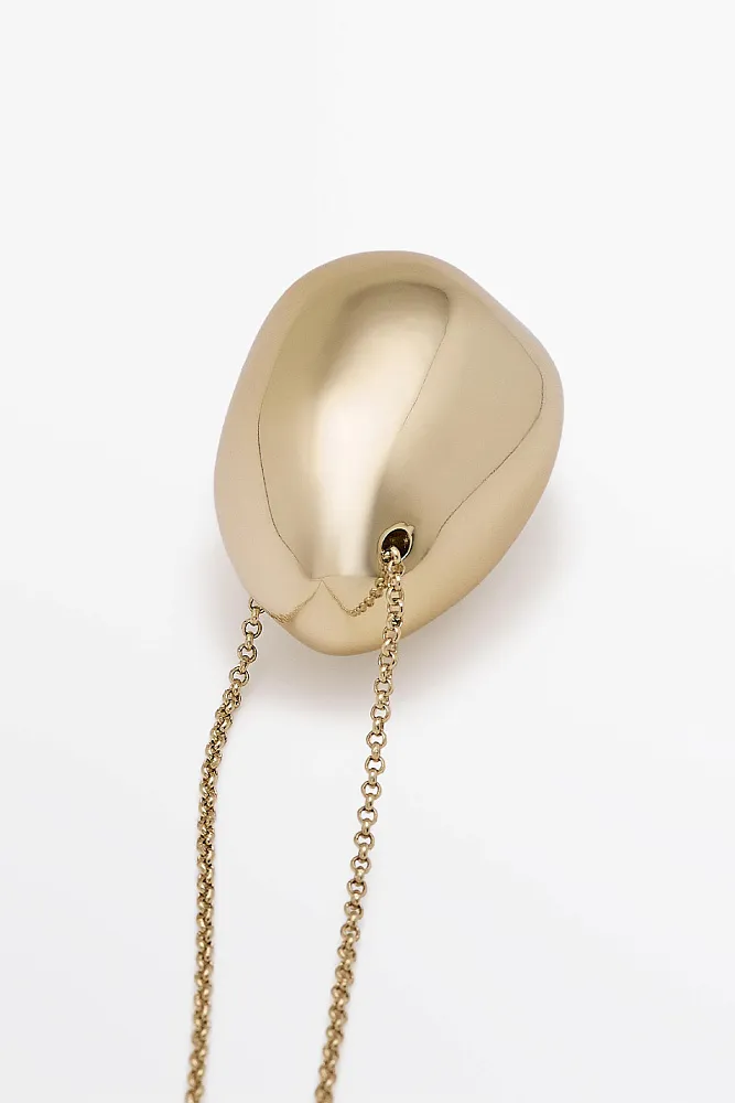 Ожерелье-цепочка с подвеской "Шар" асимметричной формы MASSIMO DUTTI