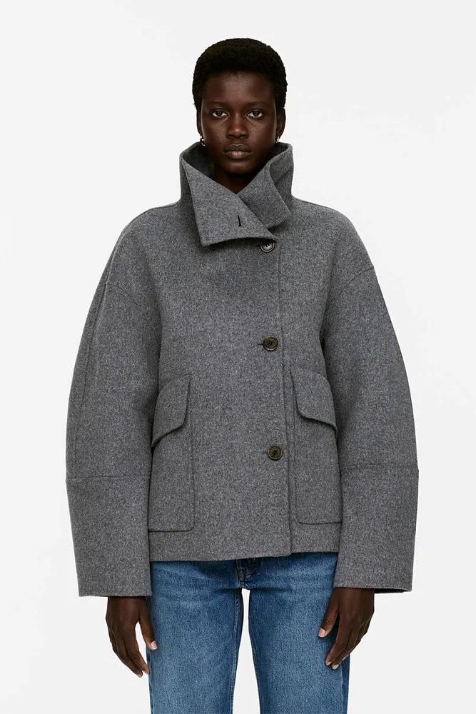 Полупальто из смесовой шерсти ARKET