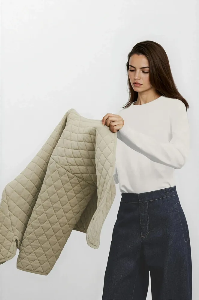 Стеганый бомбер MASSIMO DUTTI