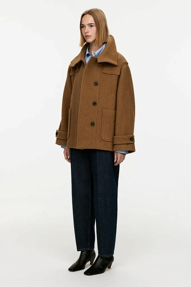 Полупальто из смесовой шерсти ARKET