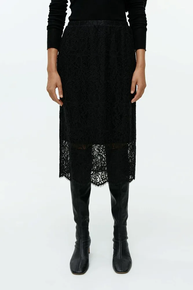 Кружевная юбка миди ARKET