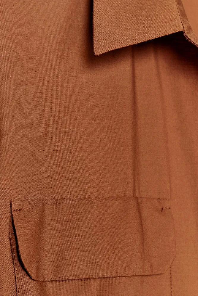 Платье-рубашка из поплина ZARA