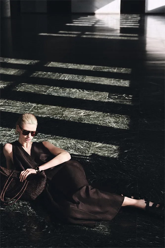 Платье-макси из льняной смеси COS