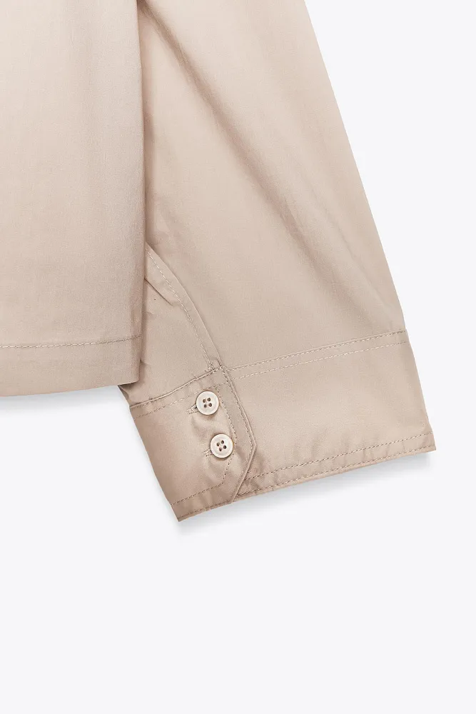 Рубашка из поплина ZARA