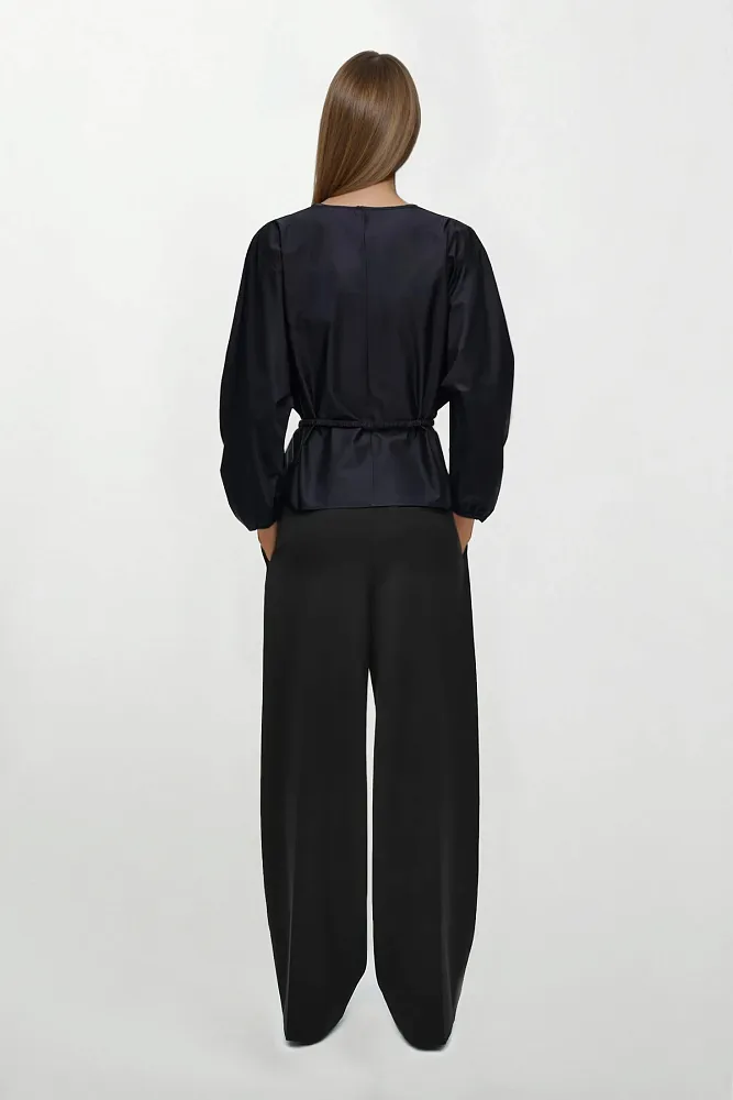 Блуза с баской и кулиской COS