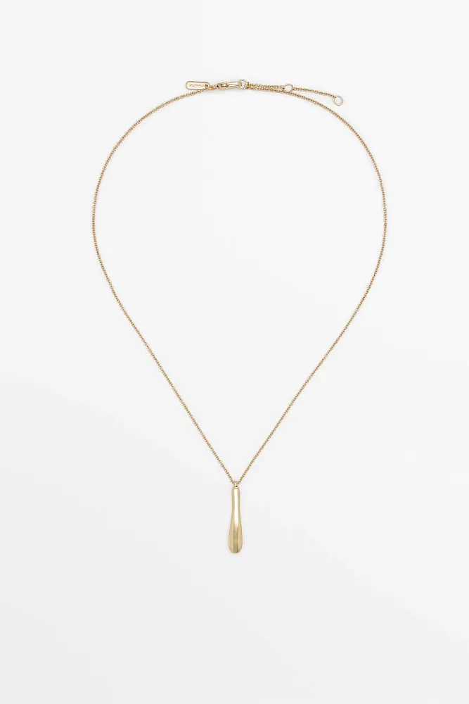 Цепочка с рельефной подвеской MASSIMO DUTTI