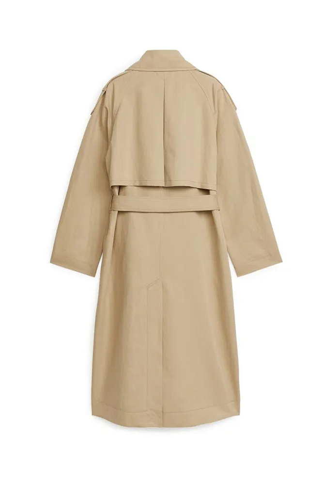 Тренч из льна и хлопка ARKET