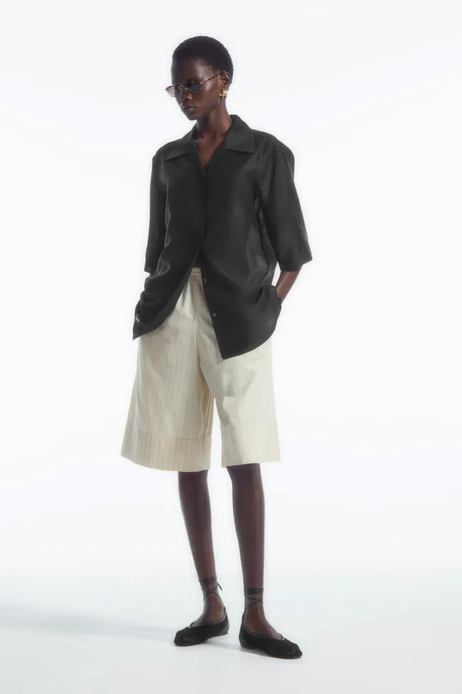 Балетки с кожаной отделкой COS