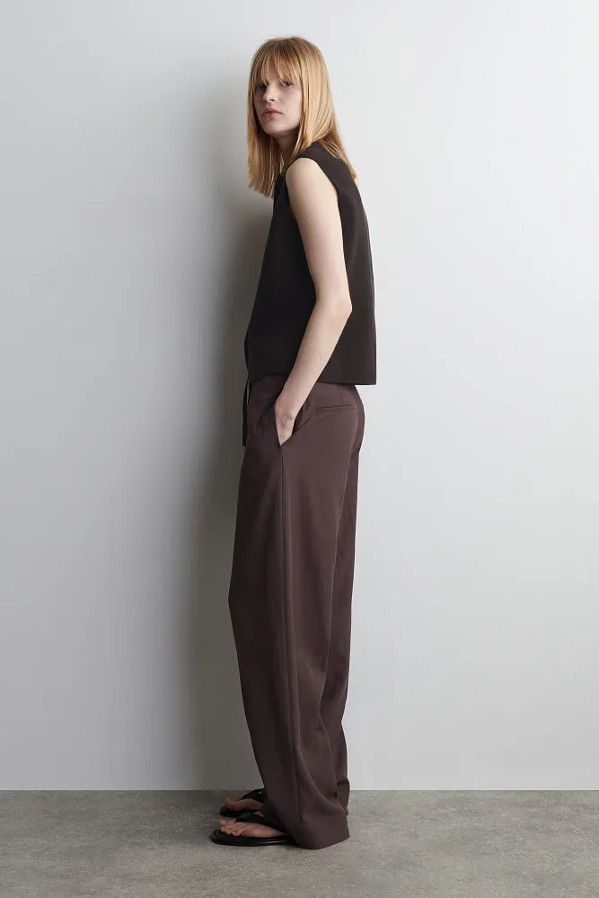 Вязаный хлопковый жилет COS