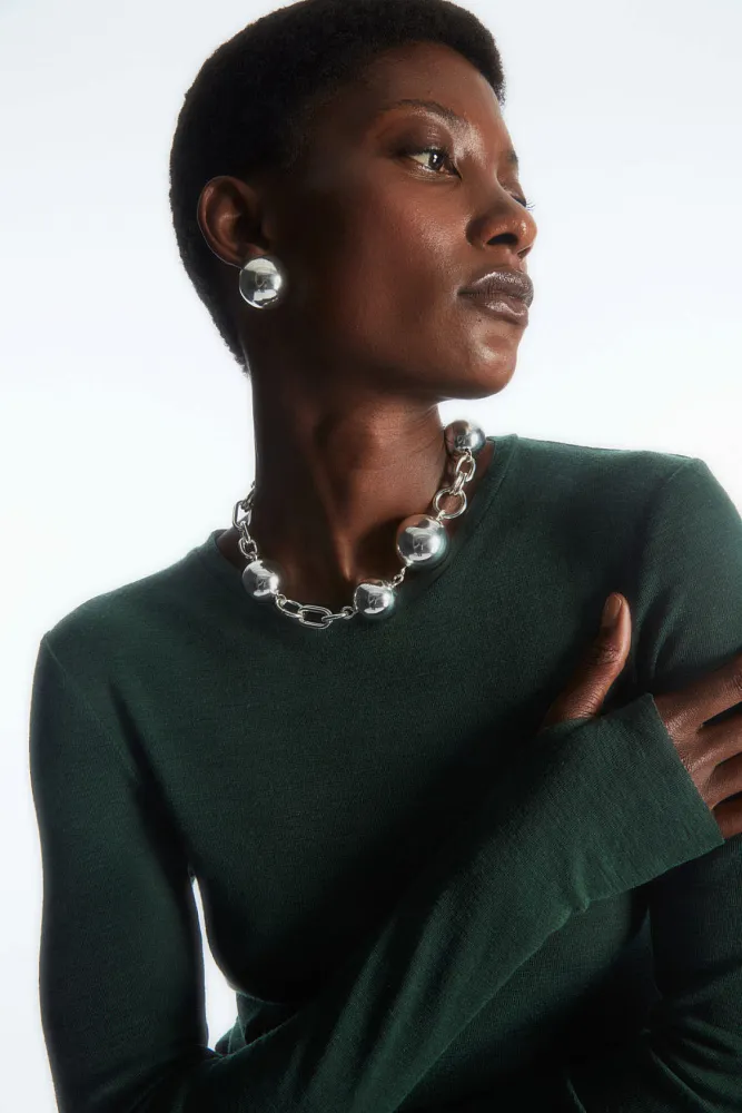 Лонгслив из шерсти мериноса COS