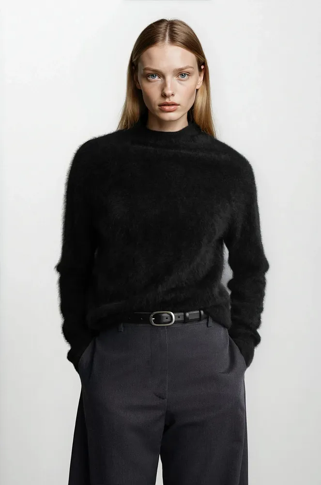 Худи из чистого кашемира с начесом