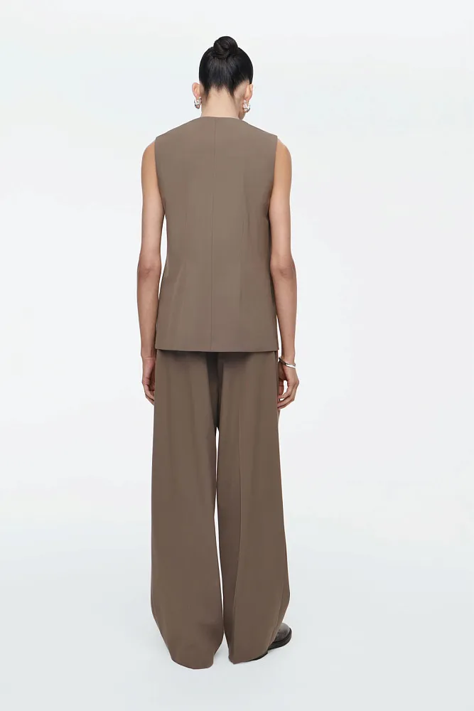 Удлиненный жилет из твила COS