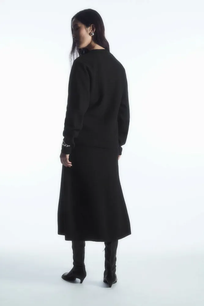 Джемпер из вареной мериносовой шерсти COS